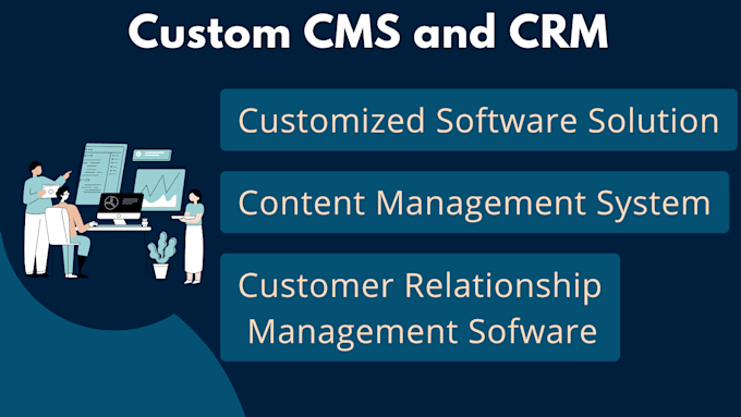 make custom cms and CRM softwares