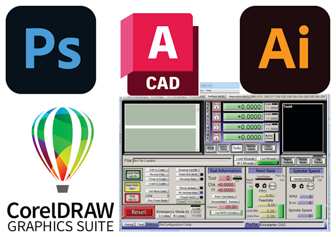 Vector trace adobe illustrator cnc design dxf pdf eps svg jpg bmp ...