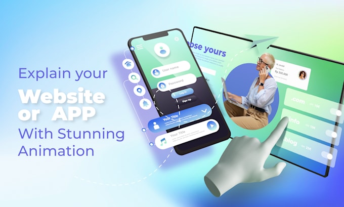 do website promotion and app explainer animation video
