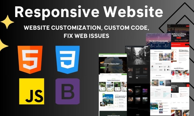 Custom code responsive website in html css js bootstrap by Wg_designer ...