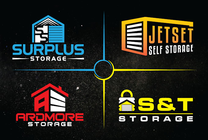 do modern logo for self storage and vault company