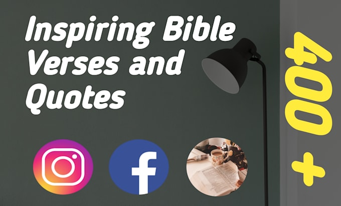 Design inspiring bible verses for your social media posts by ...
