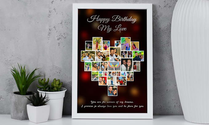 make a high quality and unique photo collage and frames