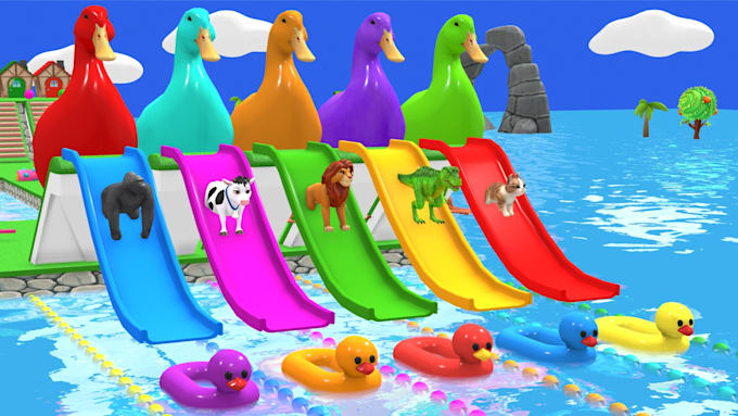 create 3d animals crossing videos
