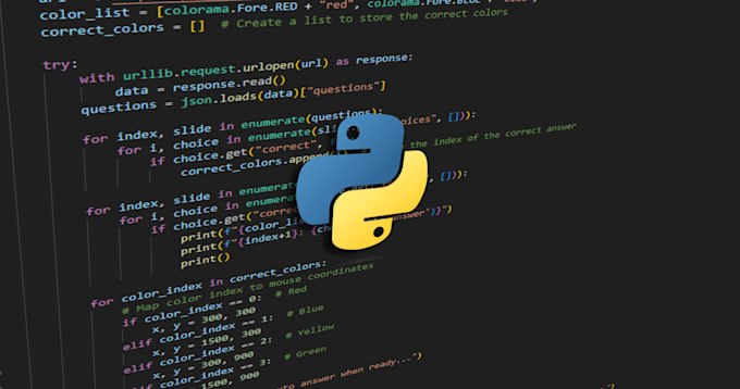 Code a python based program for you by Newragdev | Fiverr