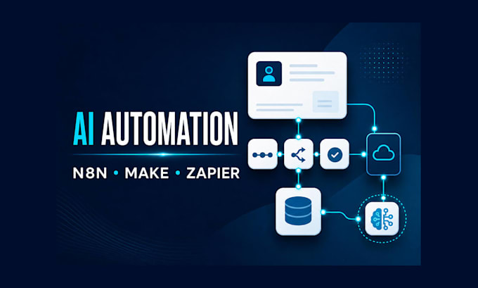 build n8n make zapier ai automation workflows and CRM integrations