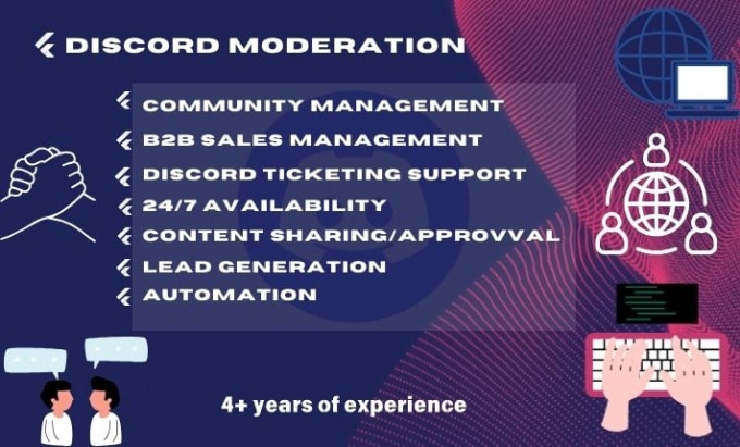be your discord moderator, admin, chatter, community manager