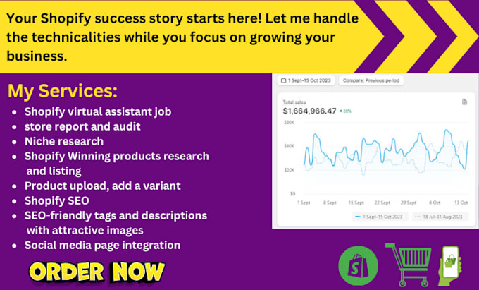 Be a shopify expert virtual assistant manager for store management by ...