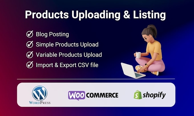 add product upload or import products to shopify woocommerce and wordpress