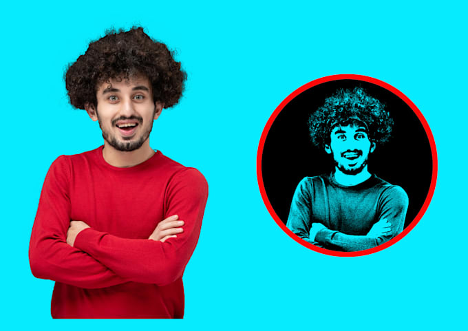 create a own face, stencil and vector logo design