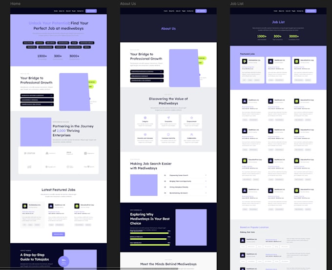 develop recruitment website, job board website, job portal, staffing website