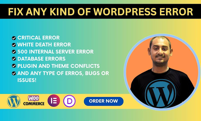 fix wordpress issues, wordpress error and wordpress bugs