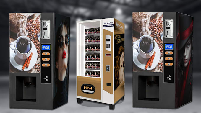 create professional  vending machine wrap just in 24 hours
