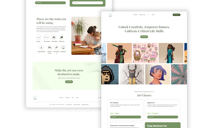 Create a figma website and landing page ui design by Joberttubale | Fiverr