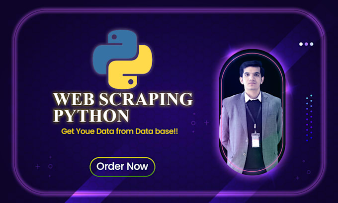 do web scraping, website scraping by using python