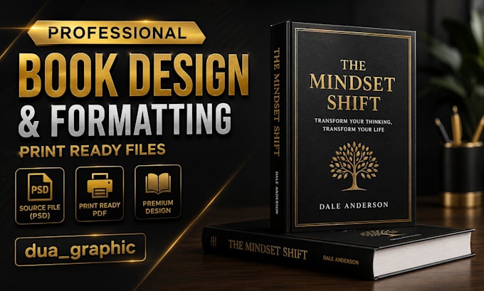 design a print ready hardcover book cover