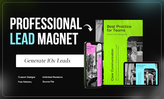 design PDF lead magnet, ebooks, workbook, planner, worksheet