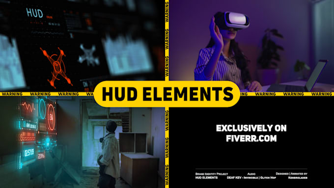 add hud, hologram elements to your video