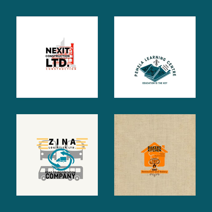 do custom unique minimalist modern brand logo design