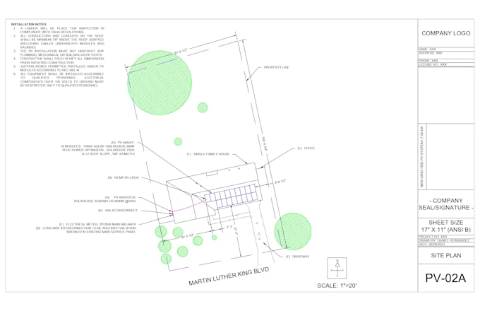Design solar pv permit plans for residential systems by Daniel12h | Fiverr