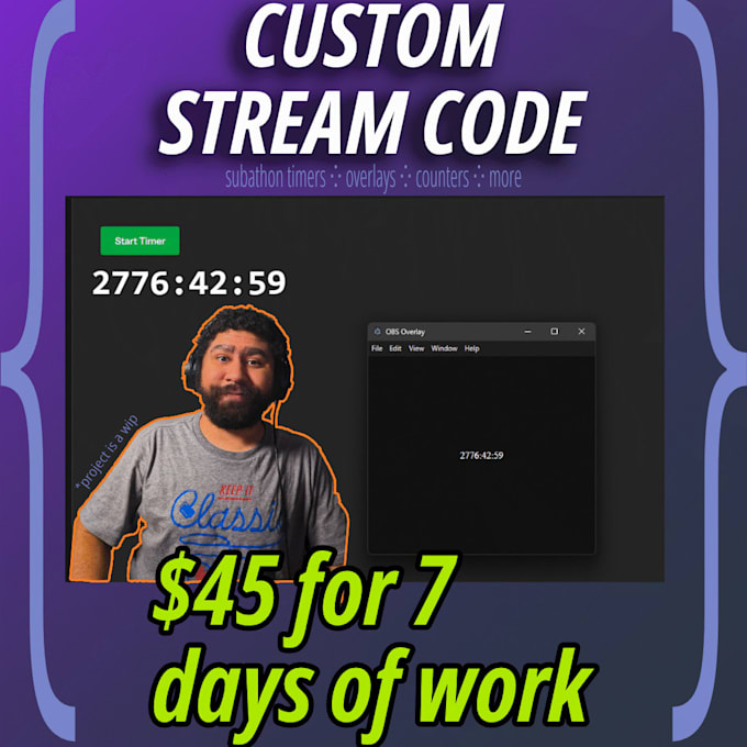 create a custom web based overlay for streamers