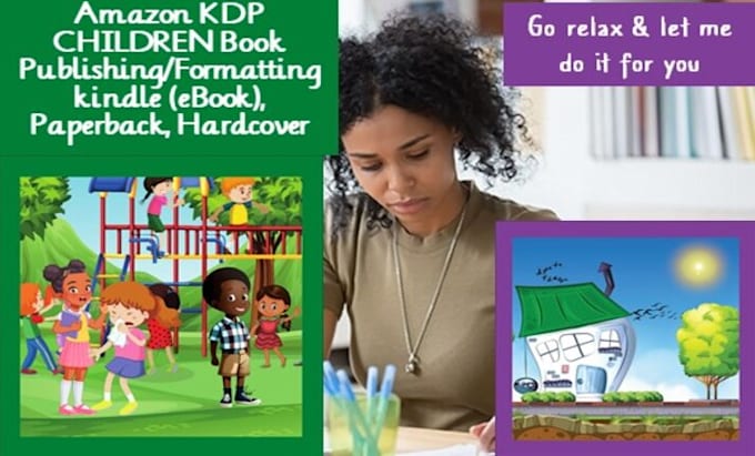 do children amazon kdp book publishing, formatting, kindle, paperback, hardcover