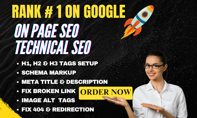 optimize website onpage technical SEO service of shopify wordpress