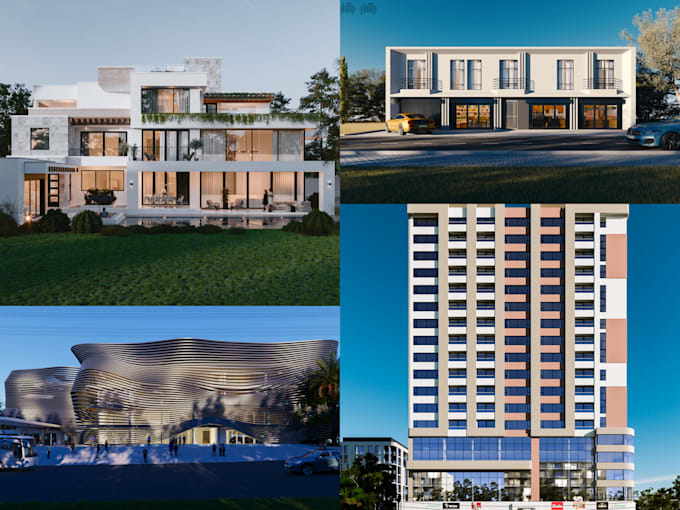 deliver high quality architecture and interior renders panorama
