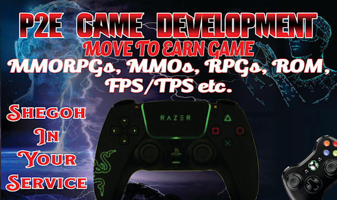 develop p2e game, m2e game, crypto and nft game across all platforms