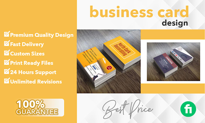 Create custom professional business card design by Rhinelol | Fiverr