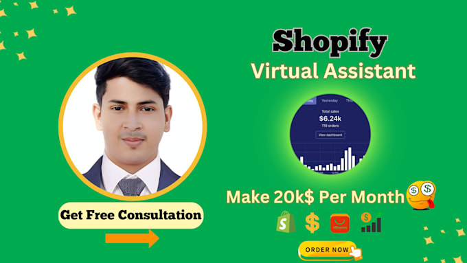 be your shopify virtual assistant and shopify developer