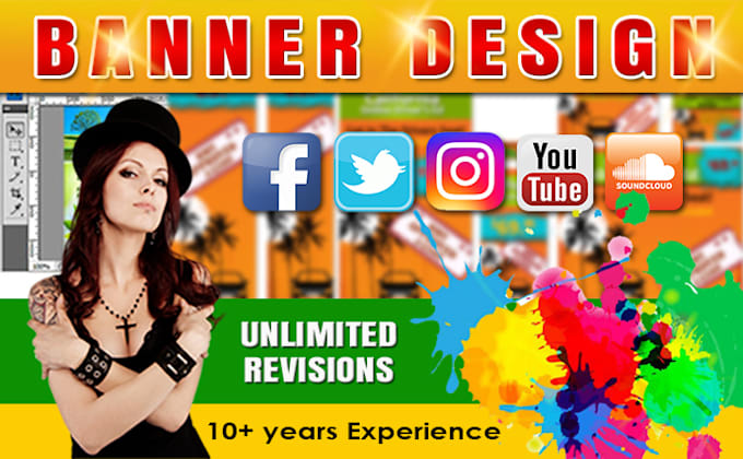 design facebook covers, banner ads, headers
