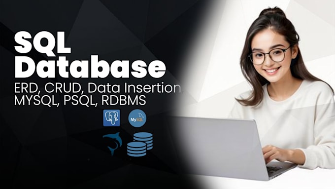 do database design, sql, erd for sql server and mysql, psql