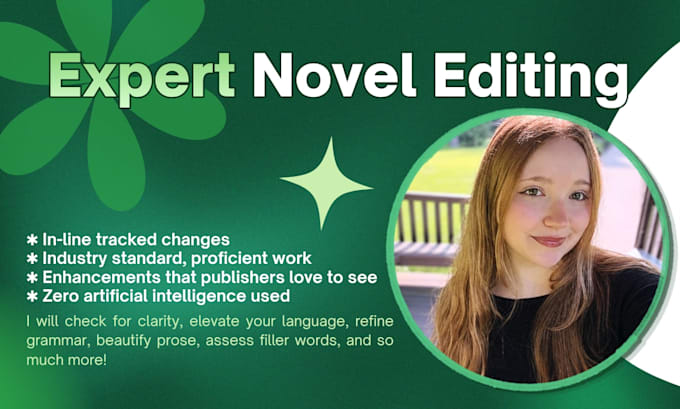 professionally line edit and copy edit your novel