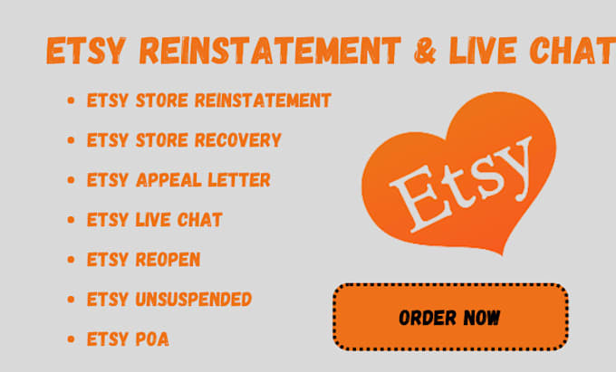 reinstate etsy suspended seller account with etsy appeal letter