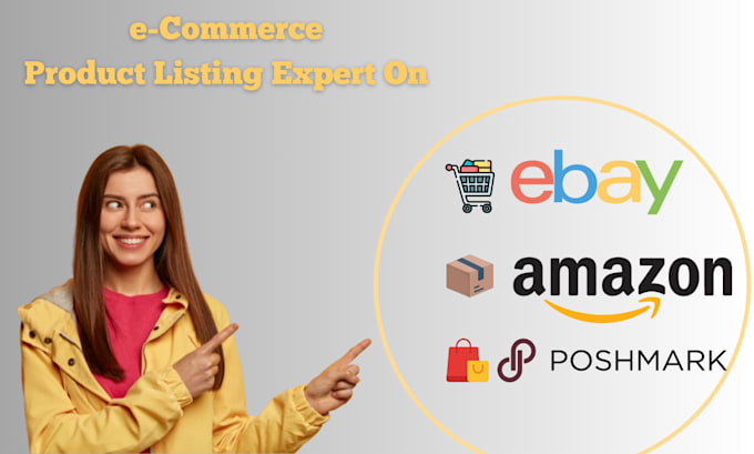 list and optimized products for your ebay, amazon and poshmark store