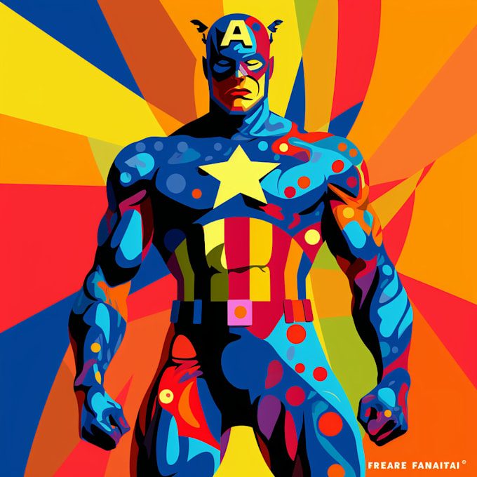 Make super hero pop art character art for you by Figloso | Fiverr
