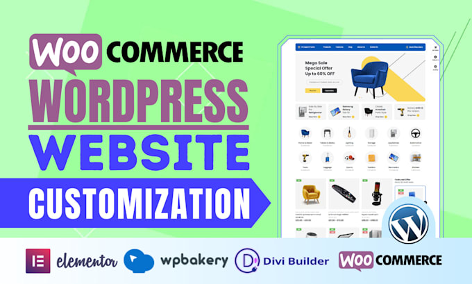 fix wordpress woocommerce website issues or woocommerce customization