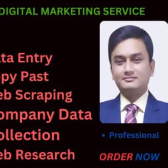 Do accurate data entry, copy paste and excel data entry job by ...