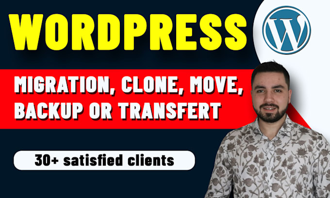 migrate wordpress website or move, transfer, backup