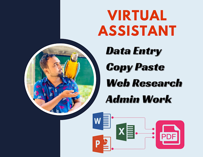 do data entry, copy paste, typing and admin work
