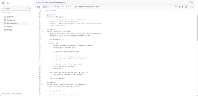create or modify your API