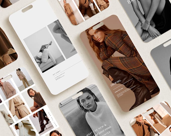 design post and story templates for instagram and facebook