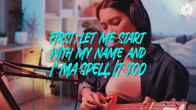 create an amazing animated lyric video for your song in 24 hours