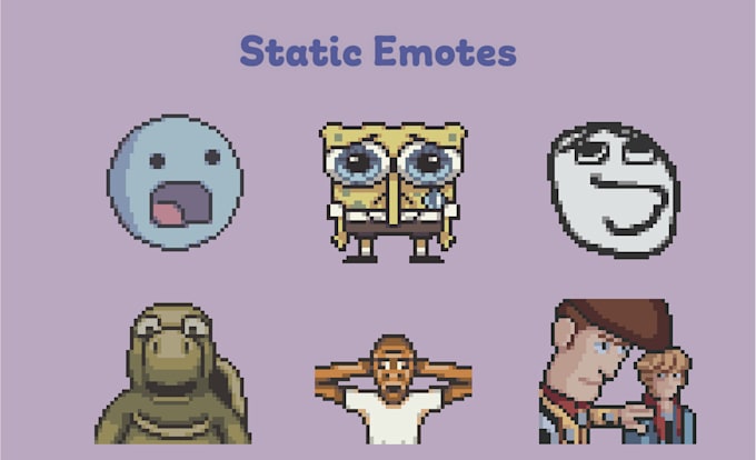 make pixel art emotes and stickers for social media