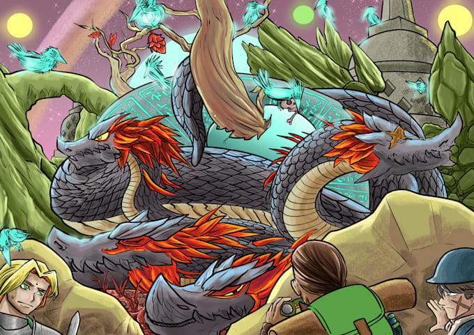 draw kaijuu and big monster