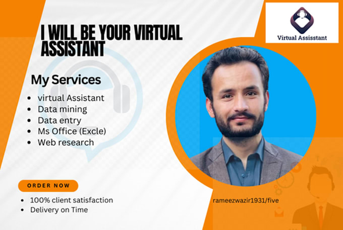 be your virtual assistant and data entry operator