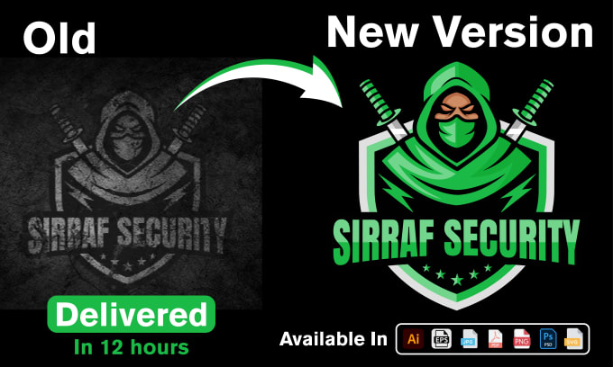 redo, recreate, redesign, refresh, upgrade, enhance, vectorize your logo