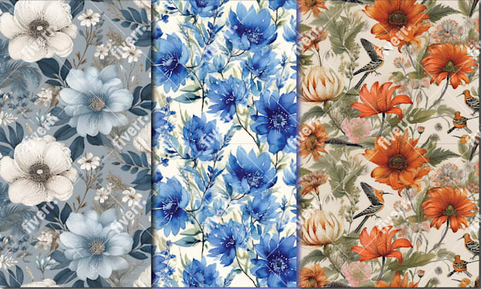 create seamless patterns for fabric, wallpaper, or digital use