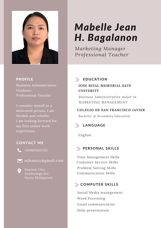 Edit My Resume Pdf In Word - Create Your Resume In Pdf Docx Or Jpg File Format 